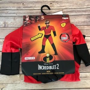 NWT Incredibles 2 Dash Costume Small 2T.